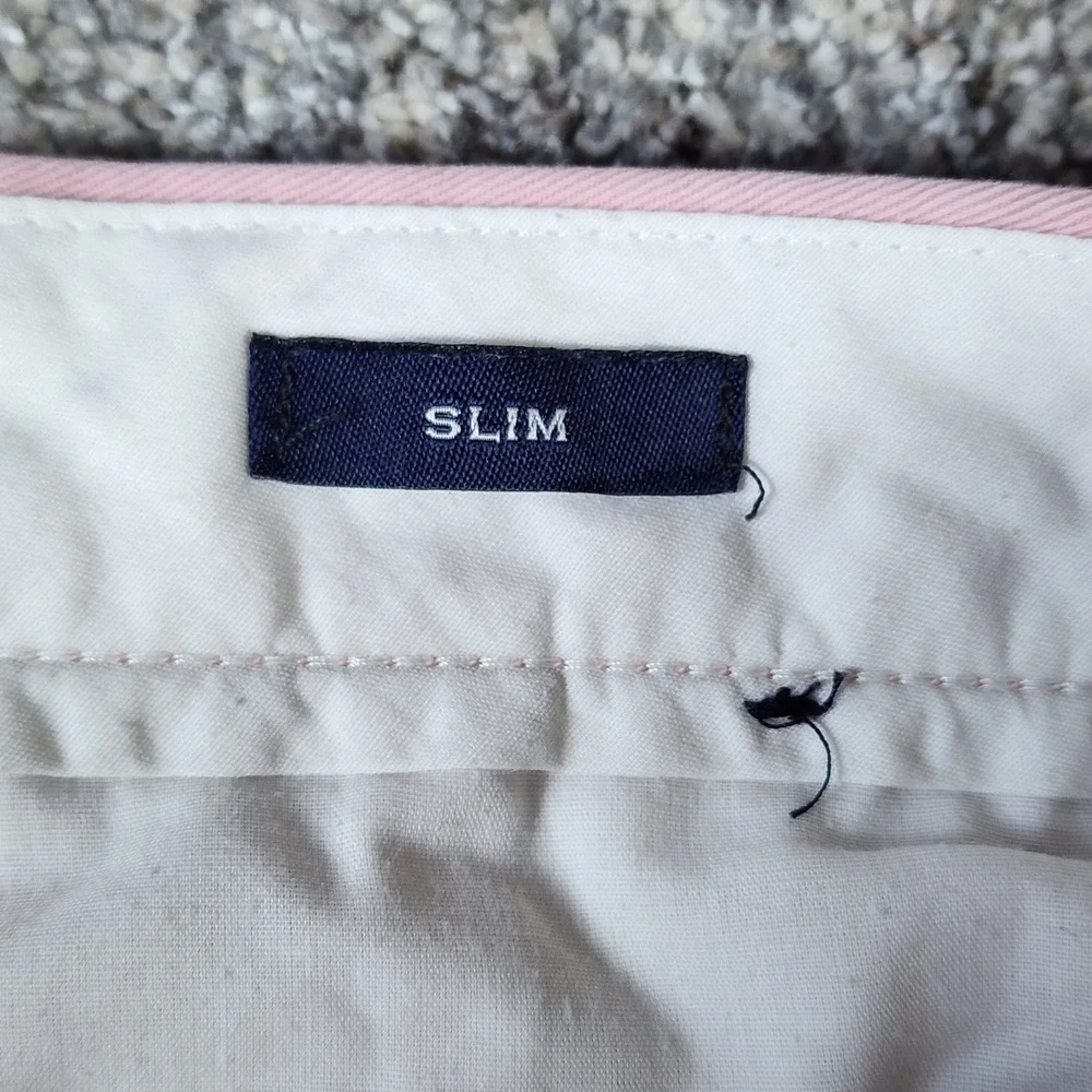 J.Crew Chino Pants Mens 32x34 Slim Flex Stretch Pink Excellent